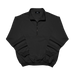 1/2-Zip Sanded Jersey Fleece - Black,LG