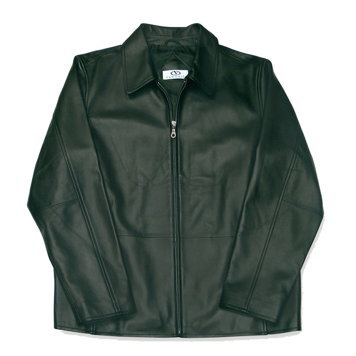Women's Lambskin Leather Jacket - Black,LG