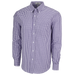 Easy-Care Gingham Check Shirt - Purple/White,LG
