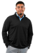Greg Norman Utility 1/4 Zip Pullover - Black Heather,LG