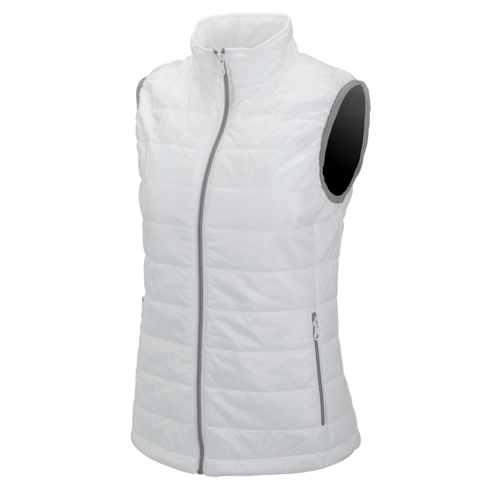 Women's Apex Compressible Quilted Vest - White,LG