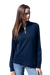 Women’s Grid ¼ Zip Pullover - True Navy,SM