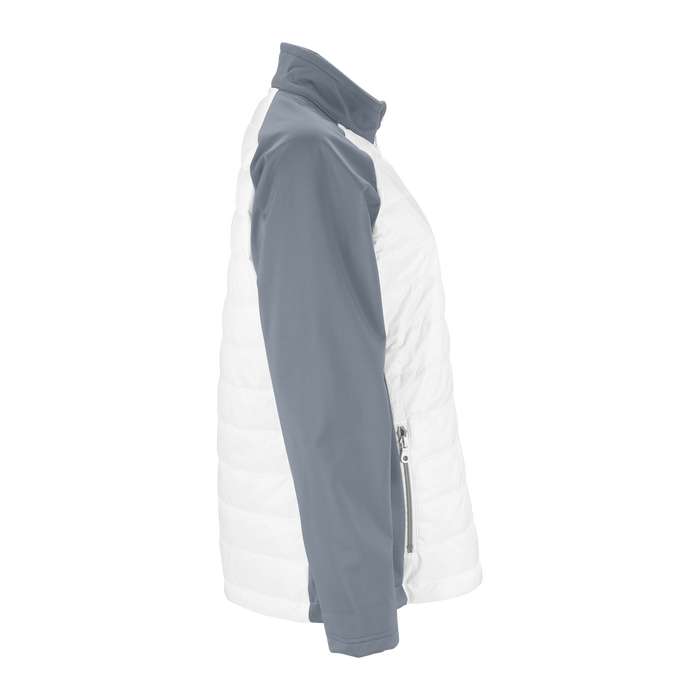 Women’s Hybrid Jacket - White With Grey,LG