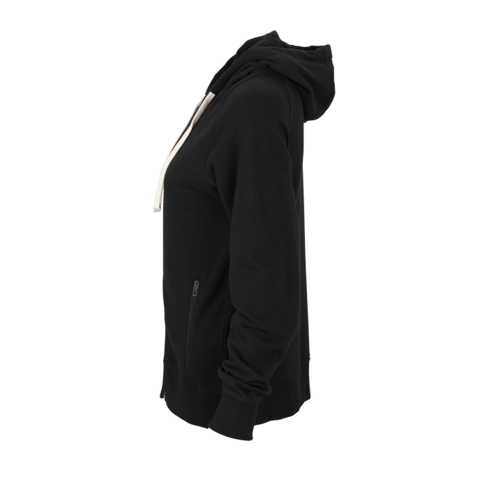 Women's Fleece Moto Jacket - Black,LG