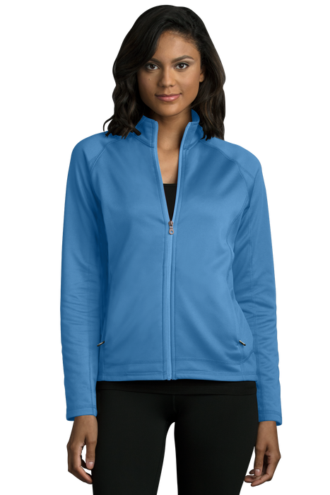 Women's Brushed Back Micro-Fleece Full-Zip Jacket - Carolina Blue,LG