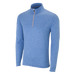 Vansport Mélange 1/4-Zip Tech Pullover - Blue Heather With Grey,LG
