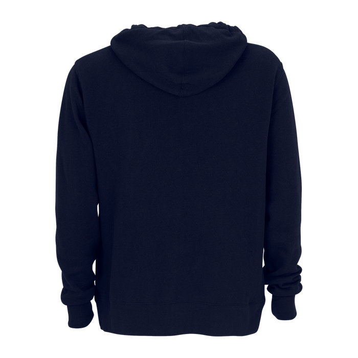Premium Lightweight Fleece Full-Zip Hoodie - Deep Navy,XLG