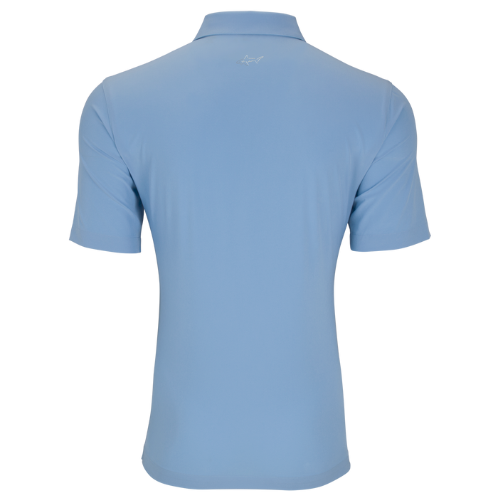 Greg Norman X-Lite 50 Solid Woven Polo - Blue Stream,XLG