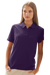 Women's Soft-Blend Double-Tuck Pique Polo - Purple,XSM