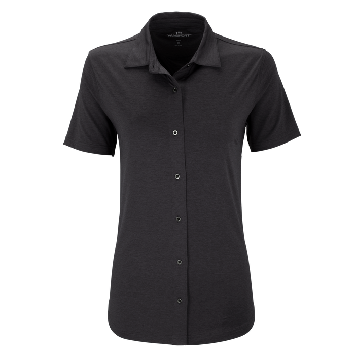 Women's Vansport Pro Ventura Knit Shirt - Black,LG