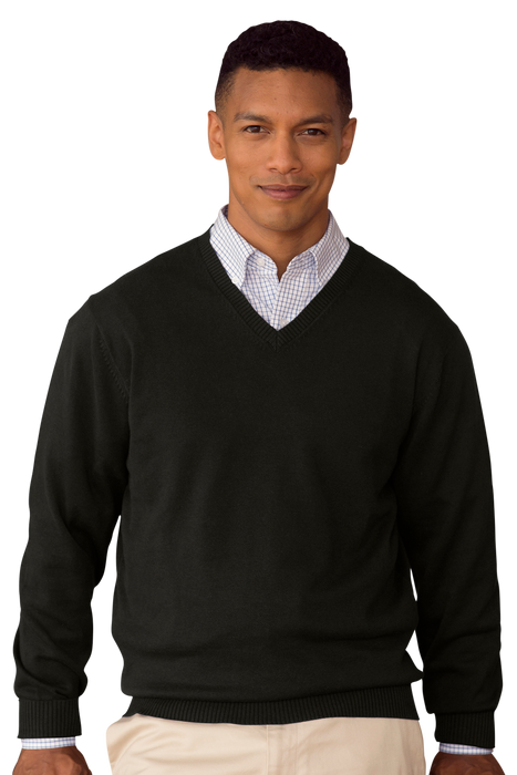 Clubhouse V-Neck Sweater - Black,LG