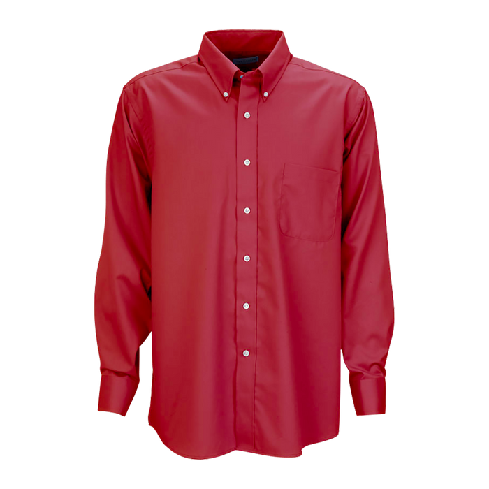 Van Heusen Easy-Care Dress Twill Shirt - Scarlet,XLG