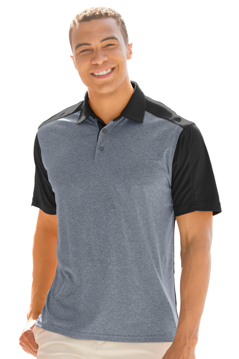 Vansport Two-Tone Polo - Black/Charcoal,MD