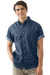 Men's Short-Sleeve Hudson Denim Shirt - Denim,LG