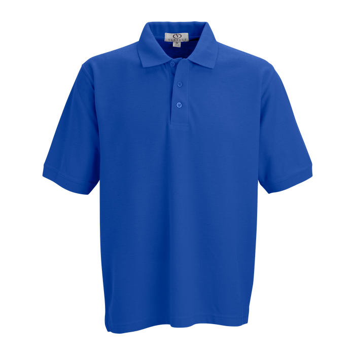 Soft-Blend Double-Tuck Pique Polo - Royal,2XLG
