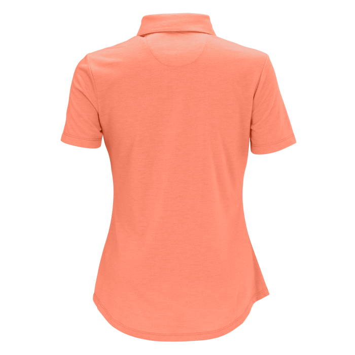 Women's Greg Norman Play Dry® Foreward Series Polo - Coral Sun,XLG