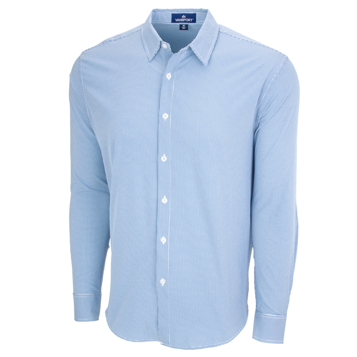 Vansport Sandhill Dress Shirt - Light Blue/White,2XLG