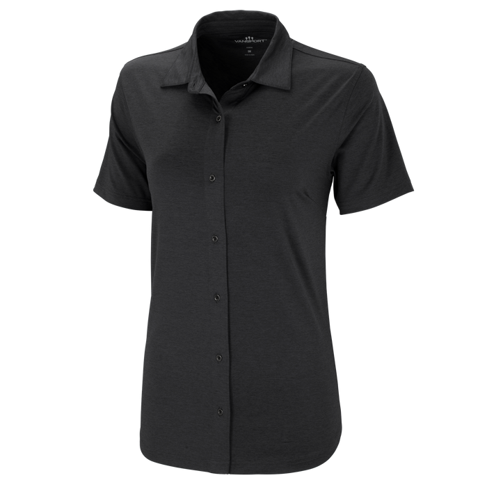 Women's Vansport Pro Ventura Knit Shirt - Black,LG