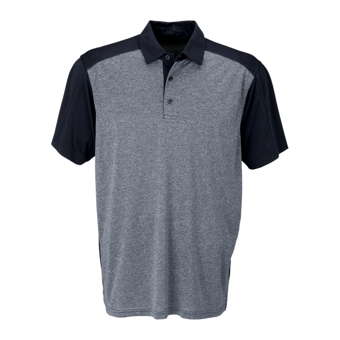 Vansport Two-Tone Polo - Navy/Charcoal Heather,XLG