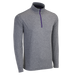 Vansport Mélange 1/4-Zip Tech Pullover - Purple Charcoal,3XLG