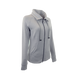 Women’s Mock Neck Full Zip Jacket - Grey Heather,XLG