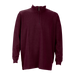 ¼-Zip Flat-Back Rib Pullover - Deep Maroon,LG