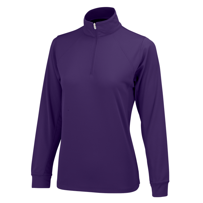 Women's Vansport Mesh 1/4-Zip Tech Pullover - Purple,LG
