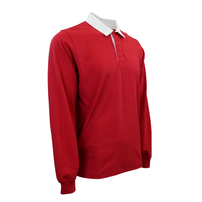 Rugby Polo - Sport Red,XSM