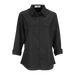 Women's Easy-Care Solid Textured Shirt - Black,LG
