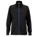 Women's Brushed Back Micro-Fleece Full-Zip Jacket - Black/Royal,LG