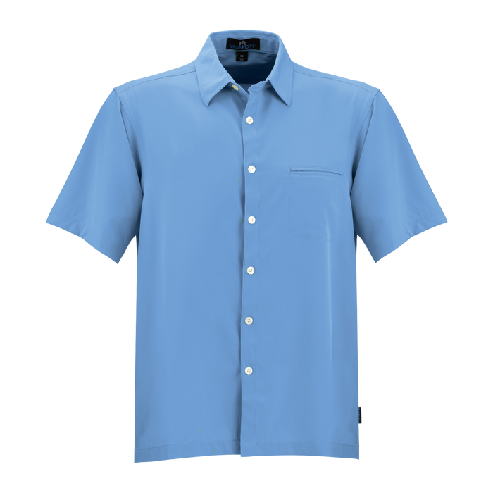 Vansport Woven Camp Shirt - Carolina Blue,LG