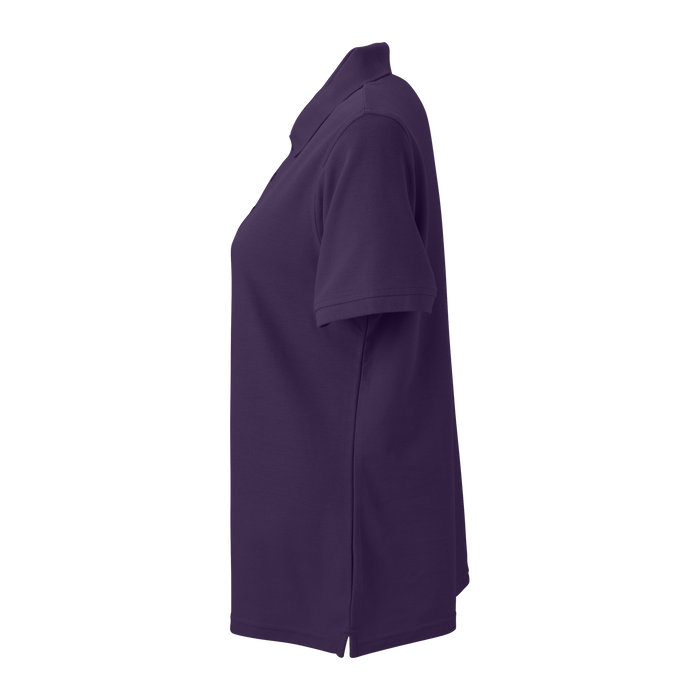 Women's Soft-Blend Double-Tuck Pique Polo - Purple,XSM