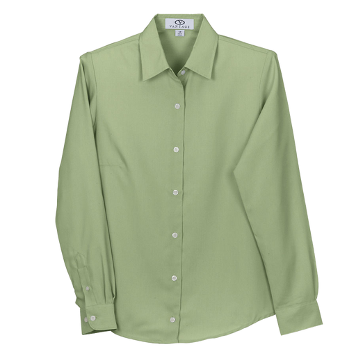 Women's Polynosic Fine-Line Stripe Shirt - Light Apple,LG