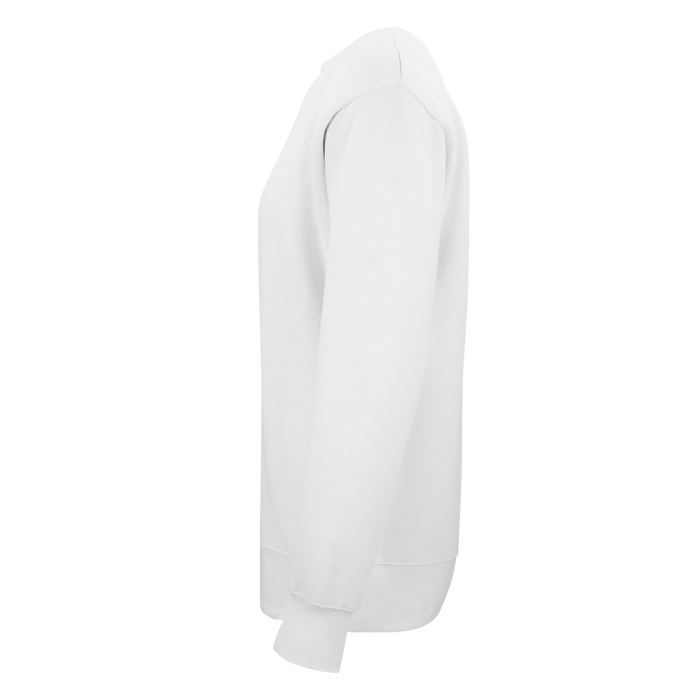 Ultra Soft Fleece Crewneck - White,LG