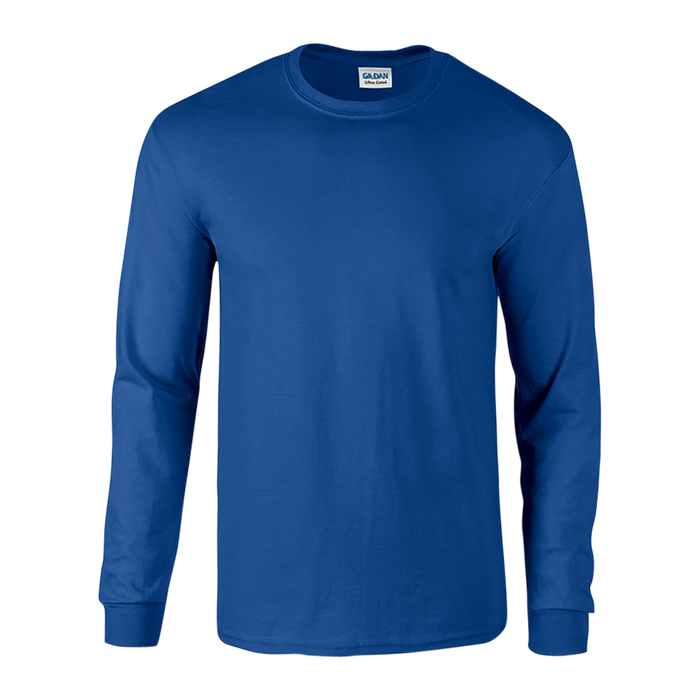 Gildan® Ultra Cotton® Adult Long Sleeve T-Shirt - Royal,LG