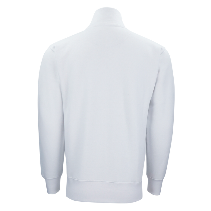 Ultra Soft Fleece 1/4 Zip - White,LG