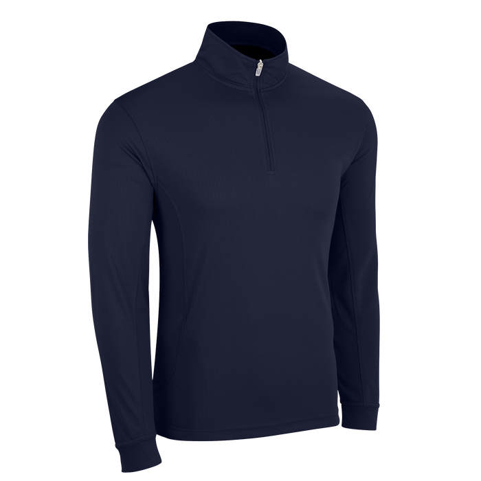 Vansport Mesh 1/4-Zip Tech Pullover - Navy,XLG