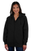 Ultra Soft Full Zip Fleece - Black,LG