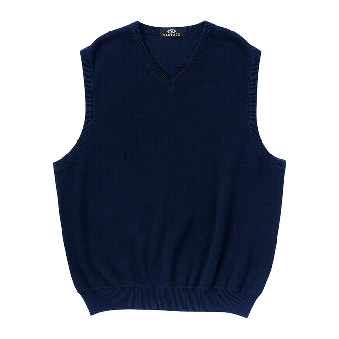 Milano Knit Sweater Vest - Navy,SM