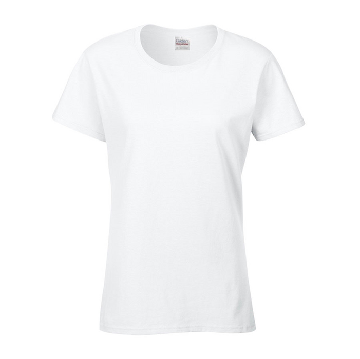 Gildan® Heavy Cotton™ Missy Fit T-Shirt - White,LG