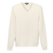 Organic Cotton V-Neck Sweater - Organic Natural,LG