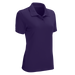 Women's Vansport Omega Solid Mesh Tech Polo - Purple,XSM