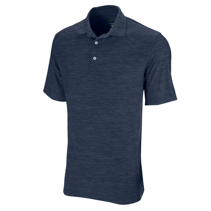 Greg Norman Play Dry® Heather Solid Polo - Navy Heather,3XLG