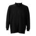 ¼-Zip Flat-Back Rib Pullover - Black,LG