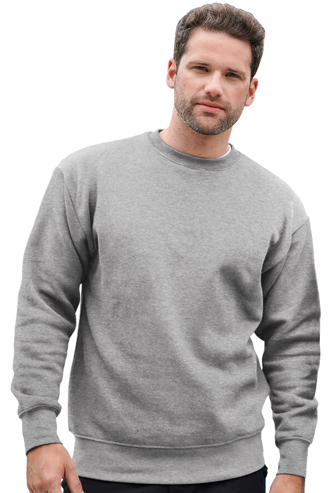 Ultra Soft Fleece Crewneck - Grey Heather,XSM