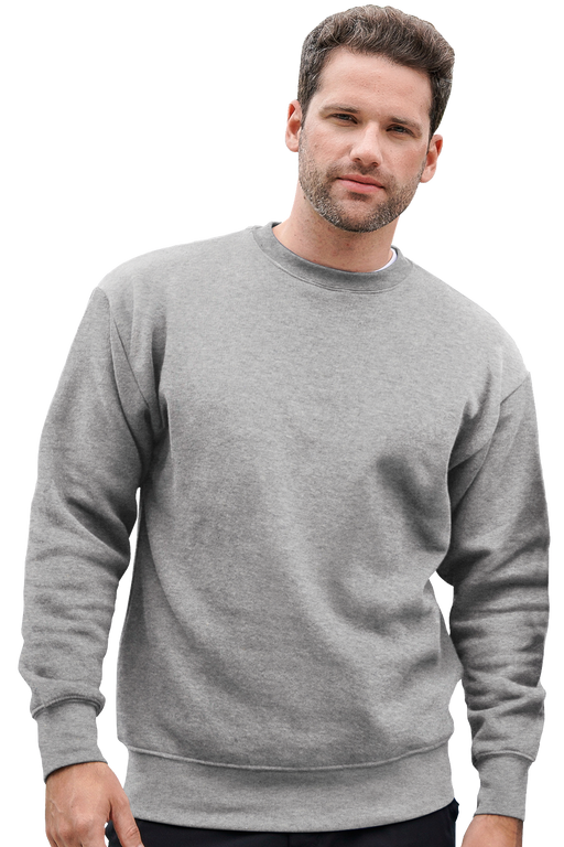 Ultra Soft Fleece Crewneck - Grey Heather,XSM