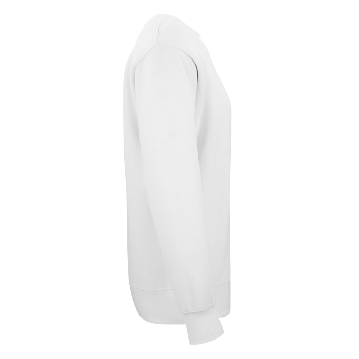 Ultra Soft Fleece Crewneck - White,LG