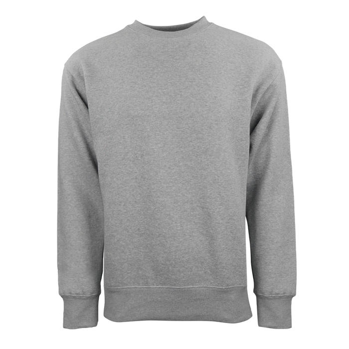 Ultra Soft Fleece Crewneck - Grey Heather,XSM