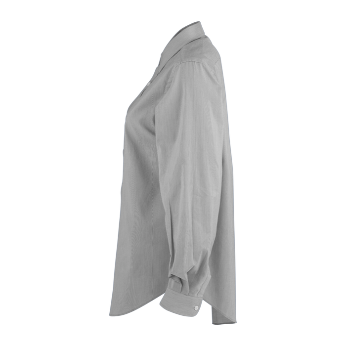 Van Heusen Women's Easy-Care Classic Pincord Shirt - French Grey,LG