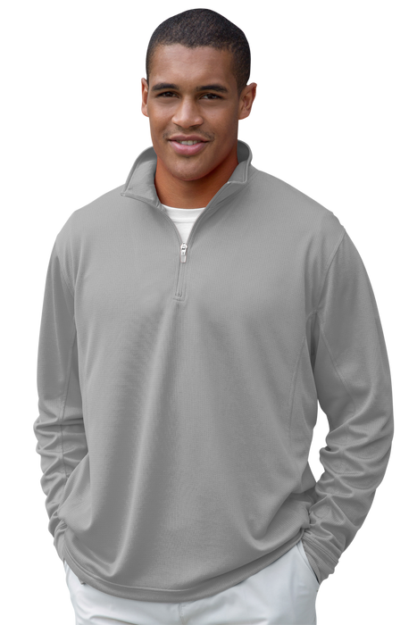 Vansport Mesh 1/4-Zip Tech Pullover - Grey,LG